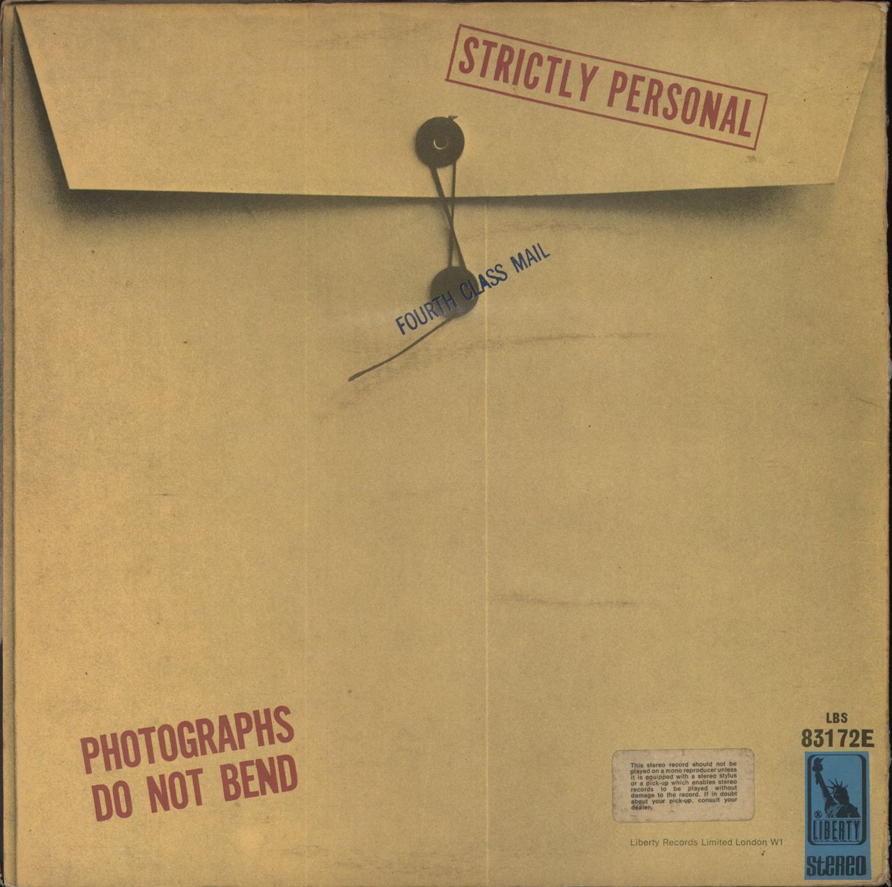 Captain Beefheart & Magic Band Strictly Personal - 1st - VG UK Vinyl L —  RareVinyl.com