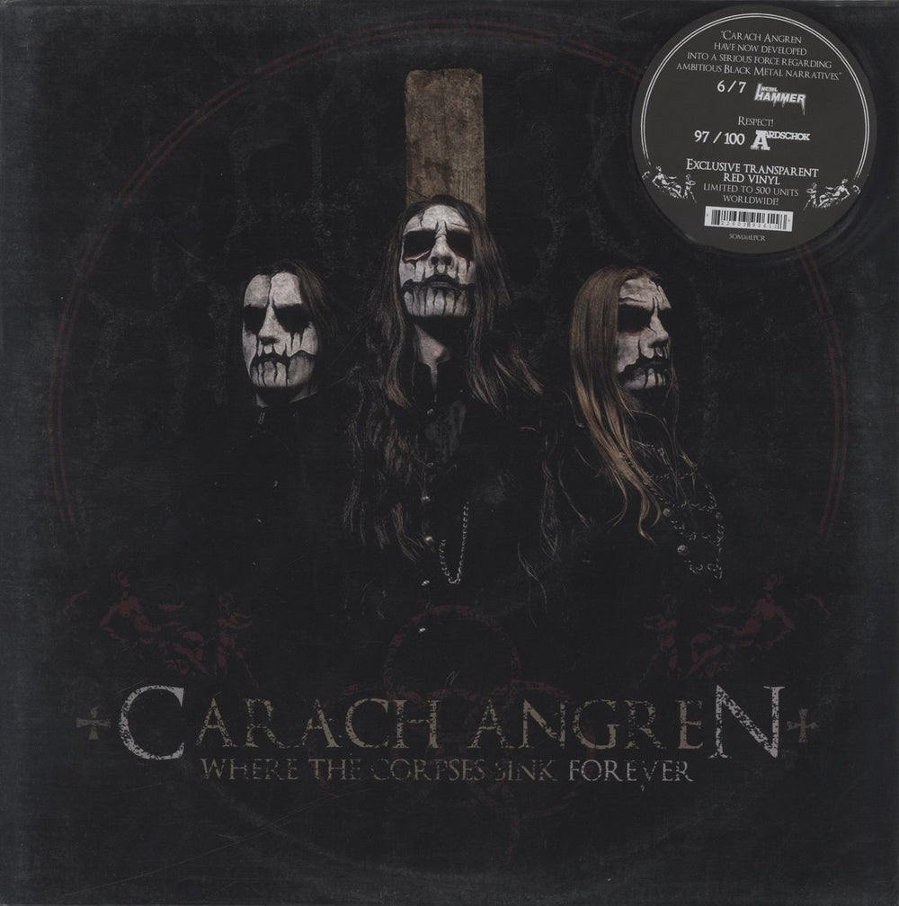 Carach Angren Where The Corpses Sink Forever - Red Vinyl French vinyl LP album (LP record) SOM261LP