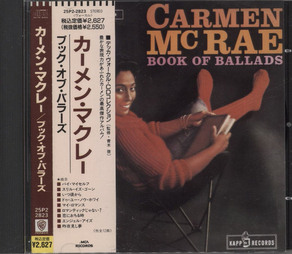 Carmen McRae Book Of Ballads Japanese CD album — RareVinyl.com