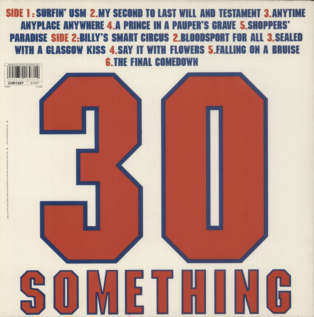 Carter USM 30 Something UK vinyl LP album (LP record) 094632189714