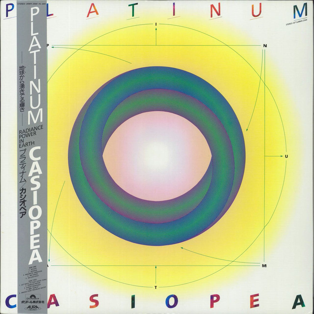 Casiopea Platinum Japanese vinyl LP album (LP record) 28MX-2544