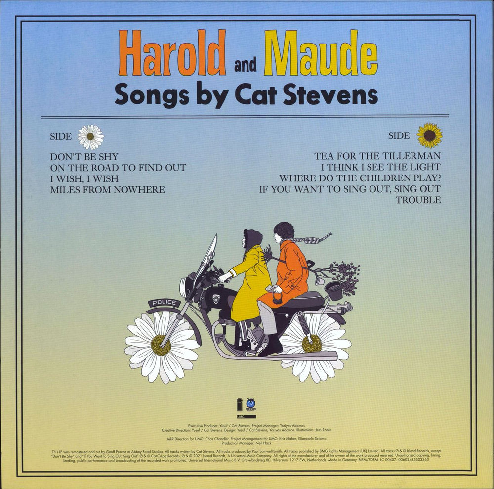Cat Stevens Harold And Maude - Yellow Vinyl - RSD 2021 UK Vinyl LP