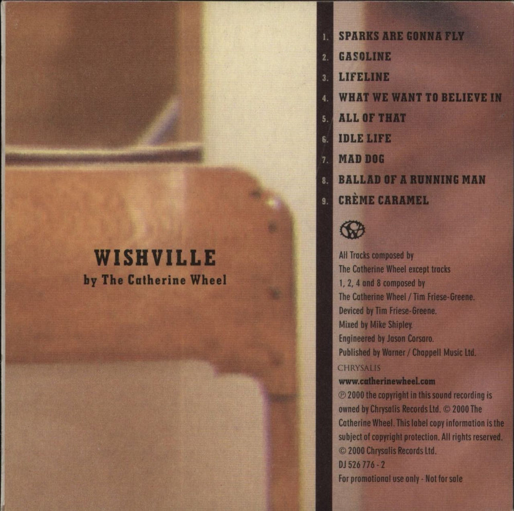 Catherine Wheel Wishville UK Promo CD album (CDLP)