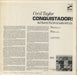 Cecil Taylor Conquistador! - Division Of Liberty - VG US vinyl LP album (LP record)