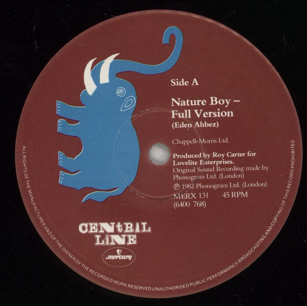 Central Line Nature Boy UK 12" vinyl single (12 inch record / Maxi-single) CN312NA624686