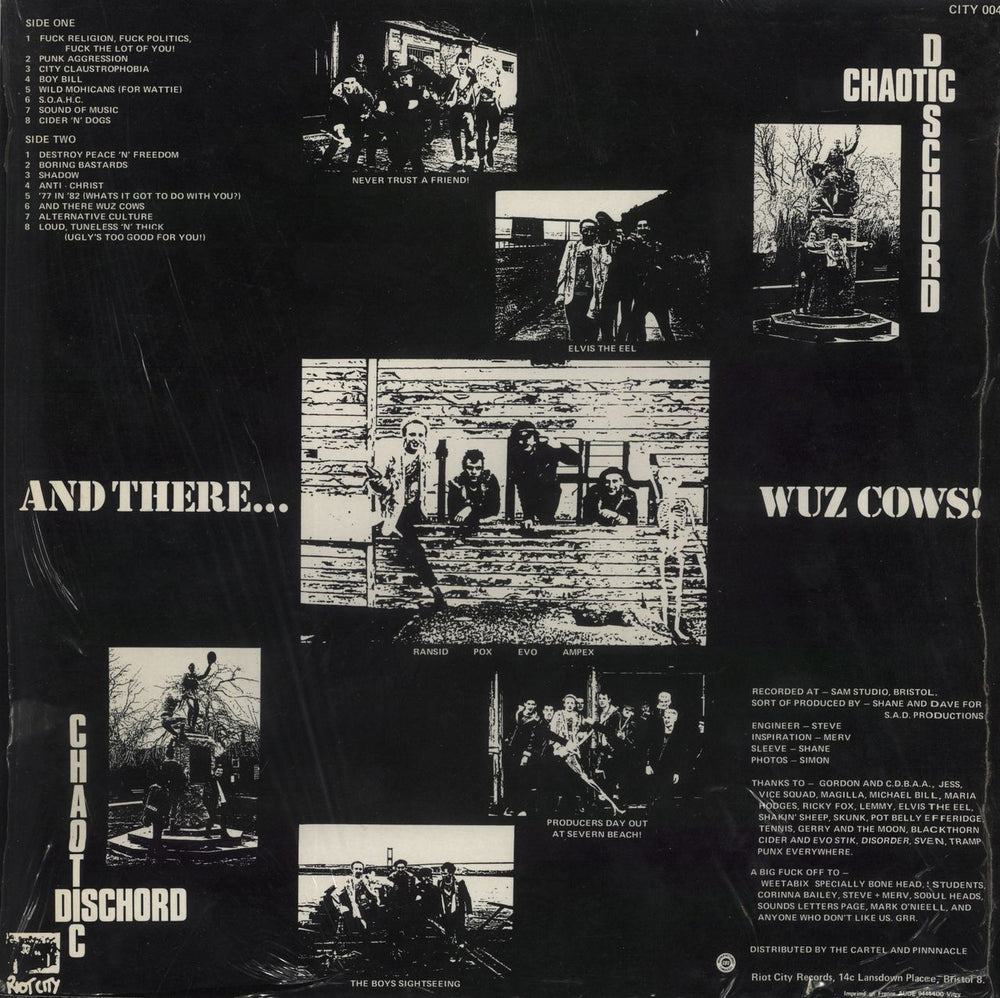 Chaotic Dischord Fuck Religion, Fuck Politics, Fuck The Lot Of You! UK vinyl LP album (LP record)