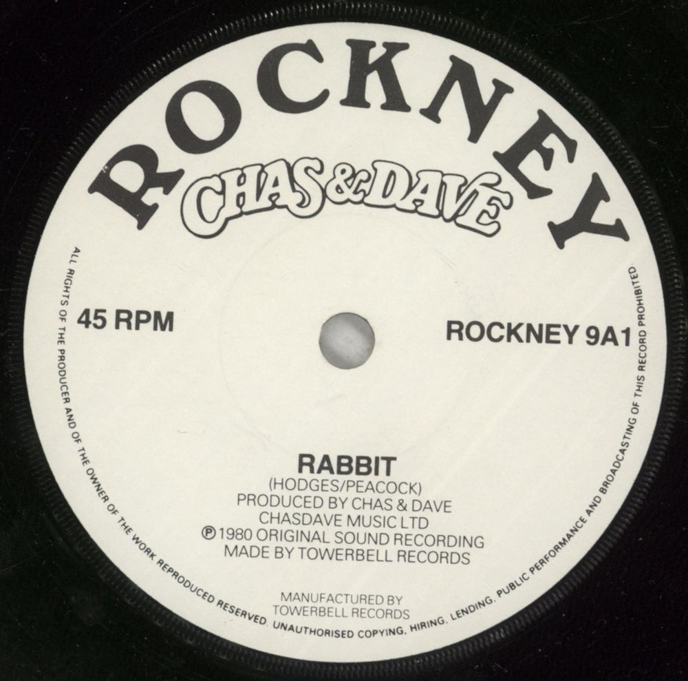 Chas & Dave Rabbit UK 7" vinyl single (7 inch record / 45) C+D07RA558728