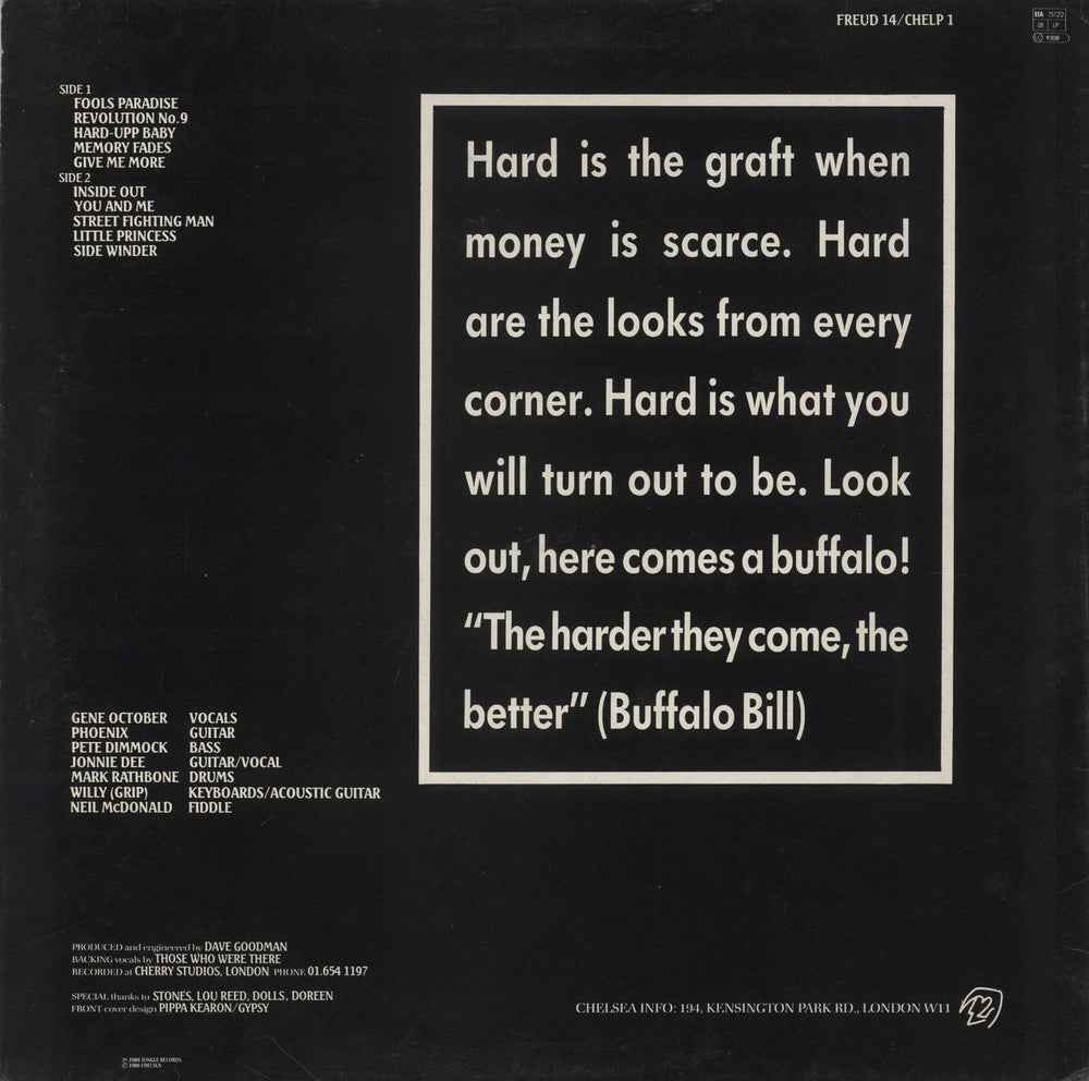 Chelsea Rocks Off UK vinyl LP album (LP record)