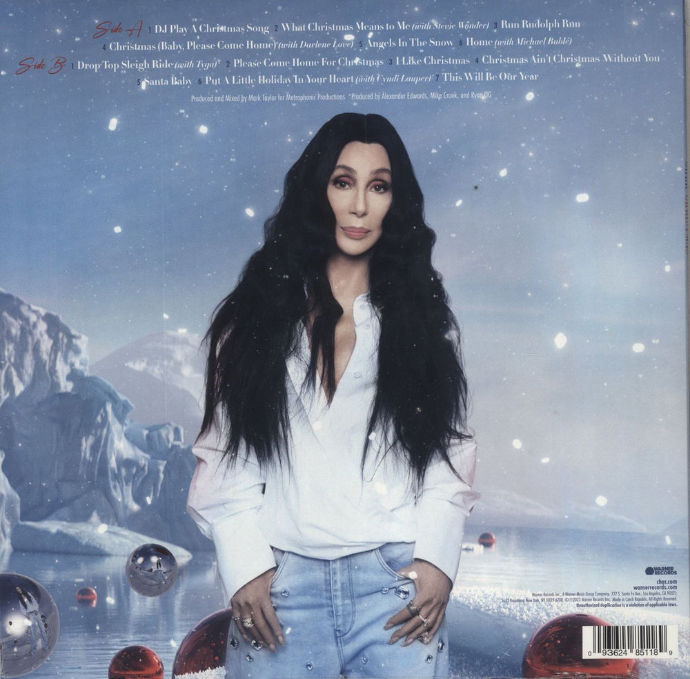 Cher Christmas - Ruby Red Vinyl - Sealed UK vinyl LP album (LP record) 093624851189