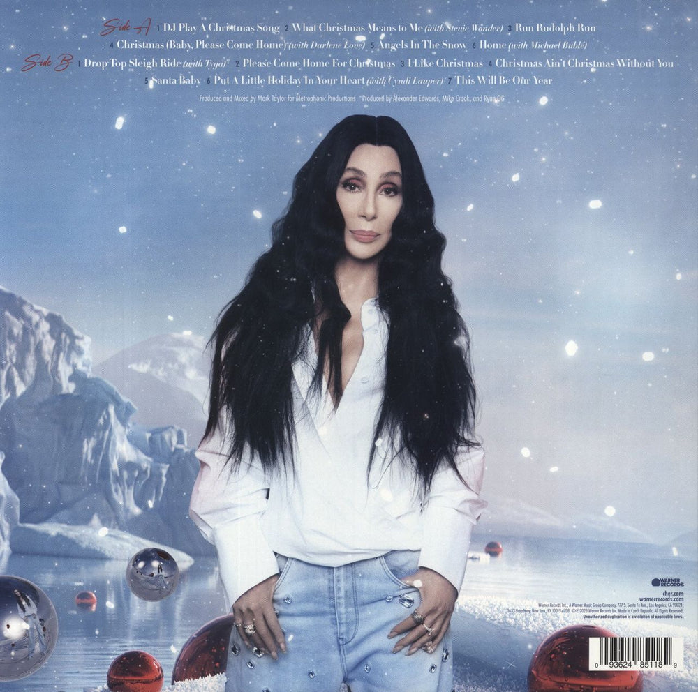 Cher Christmas - Ruby Red Vinyl UK vinyl LP album (LP record) 093624851189