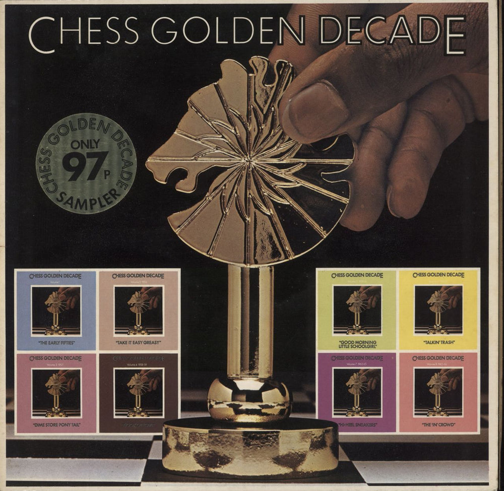 Chess Records Chess Golden Decade - Sticker UK vinyl LP album (LP record) 6830181