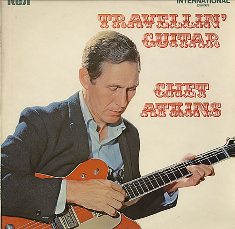 Chet Atkins Travellin' Guitar UK vinyl LP album (LP record) INTS1141