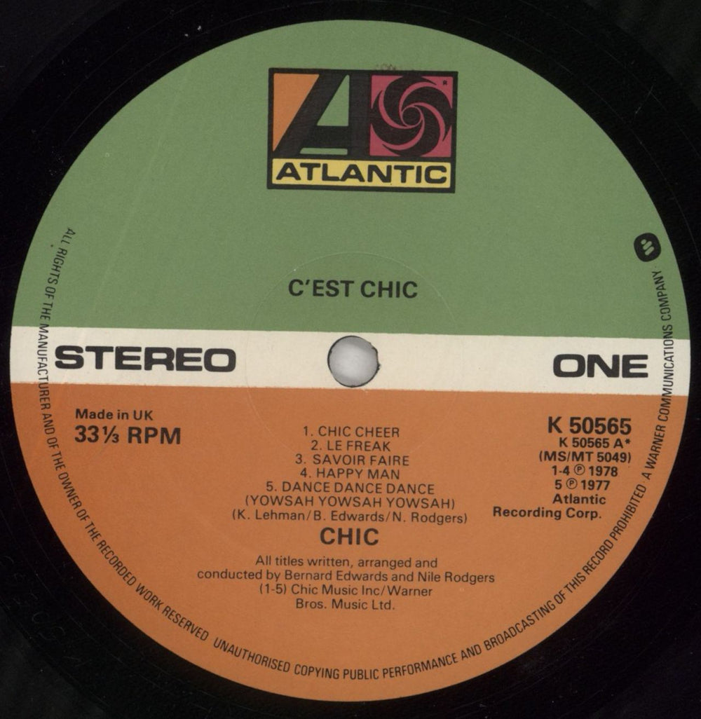 Chic C'est Chic - EX UK vinyl LP album (LP record) CHCLPCE862875