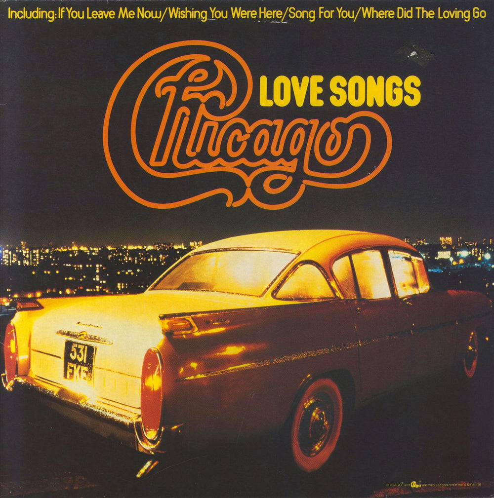 Chicago Love Songs UK vinyl LP album (LP record) TVA6