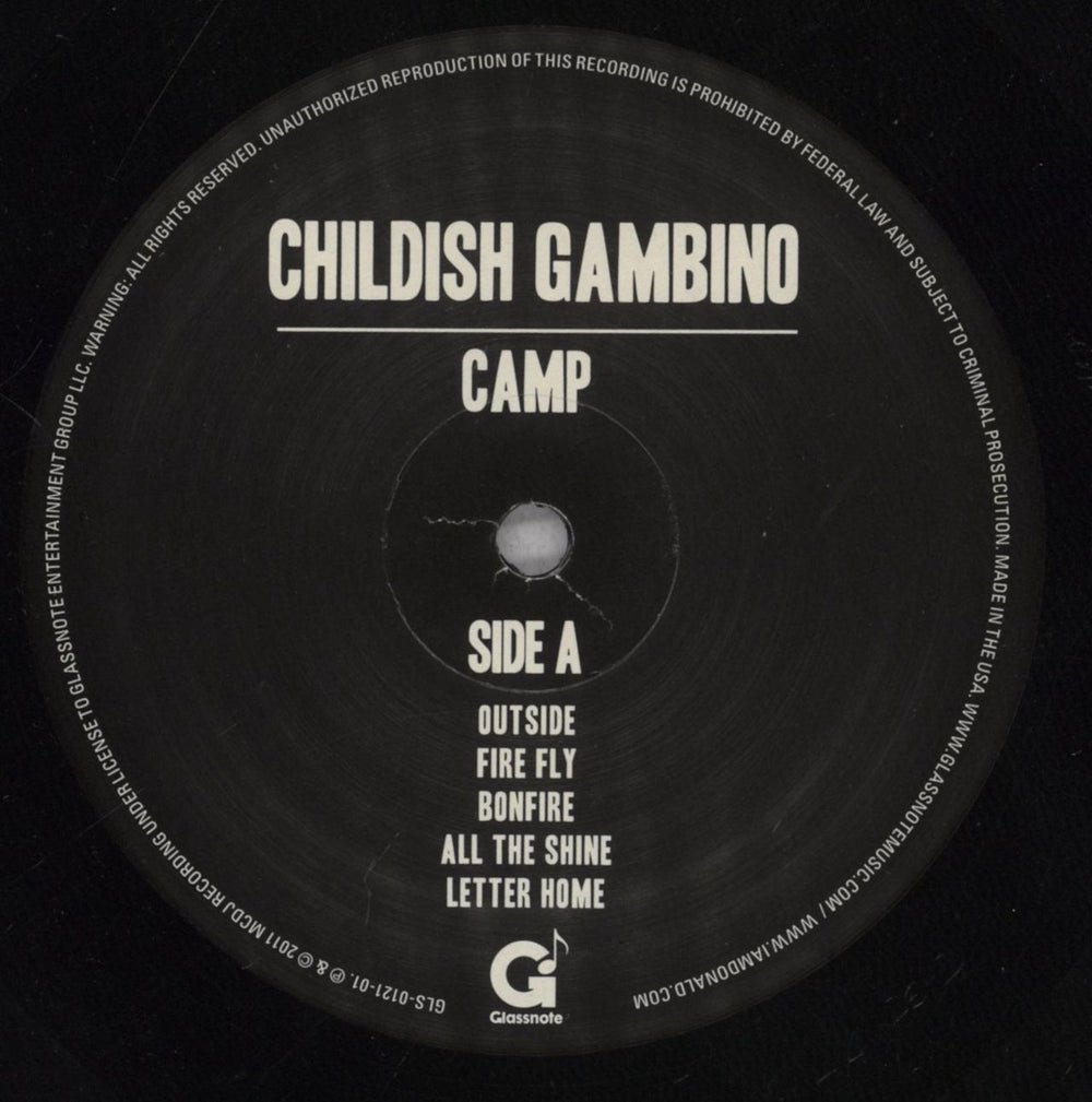 Childish Gambino Camp - 180gm US 2-LP vinyl record set (Double LP Album) O9J2LCA845365