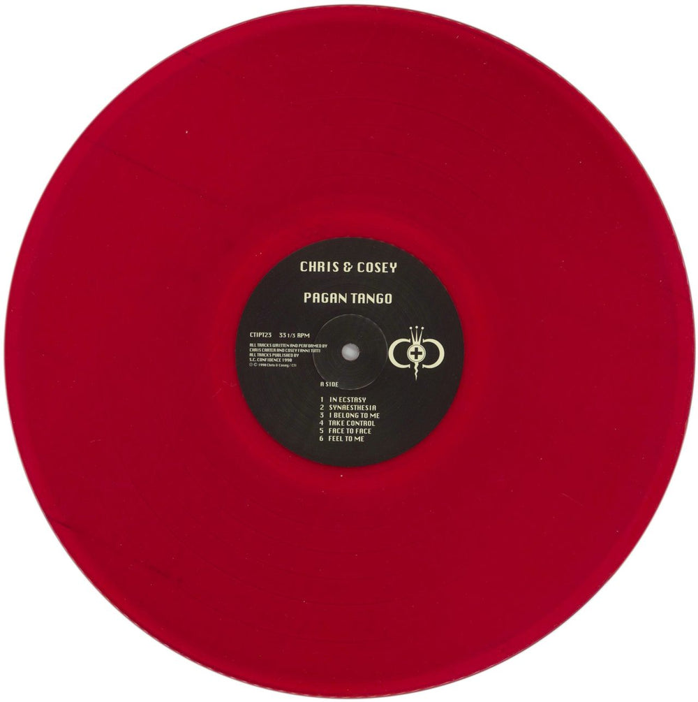 Chris & Cosey Pagan Tango - Red Vinyl Dutch vinyl LP album (LP record) CCSLPPA860935