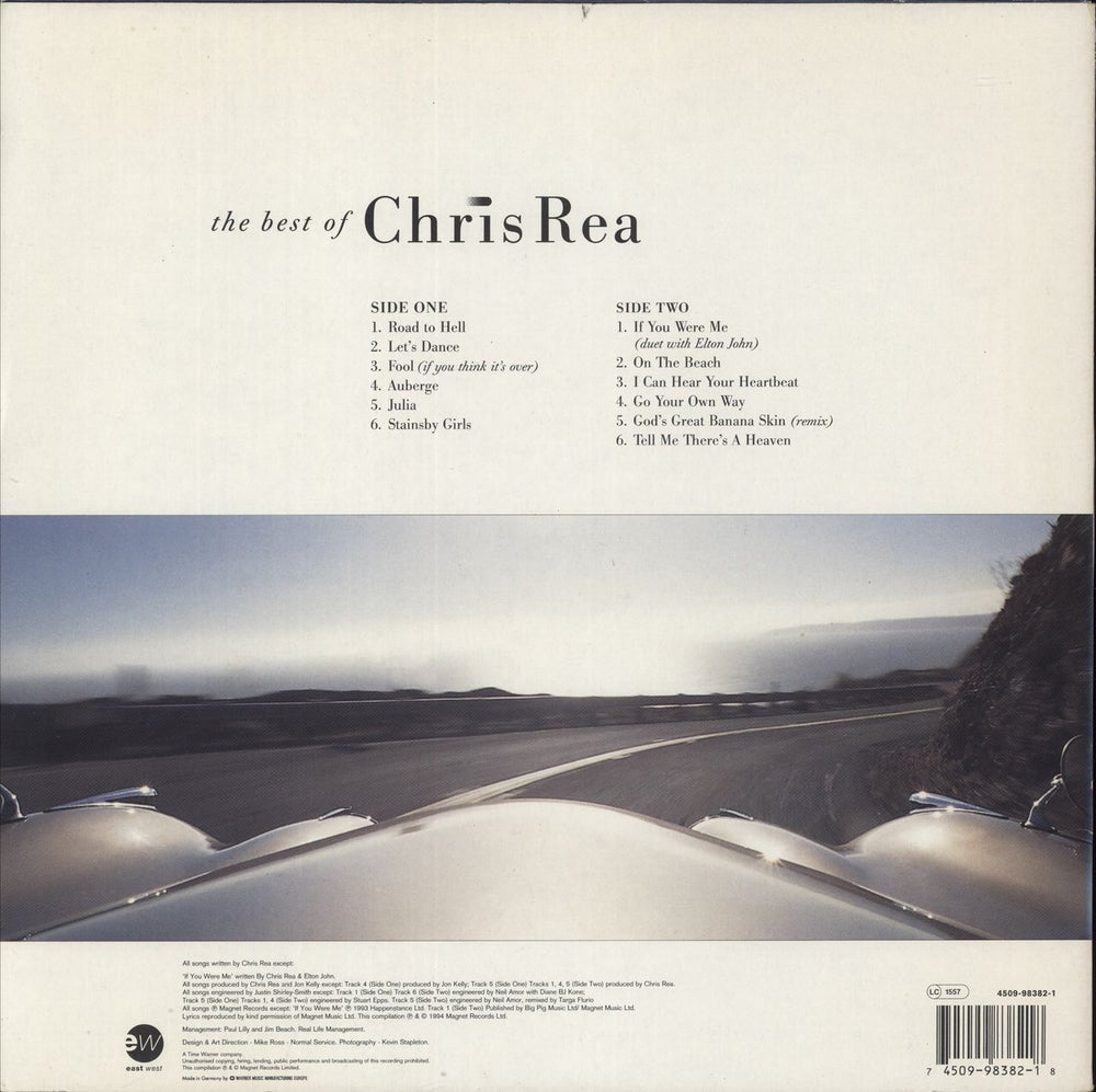 Chris Rea The Best Of - Hype Stickered - EX German vinyl LP album (LP record) 745099838218