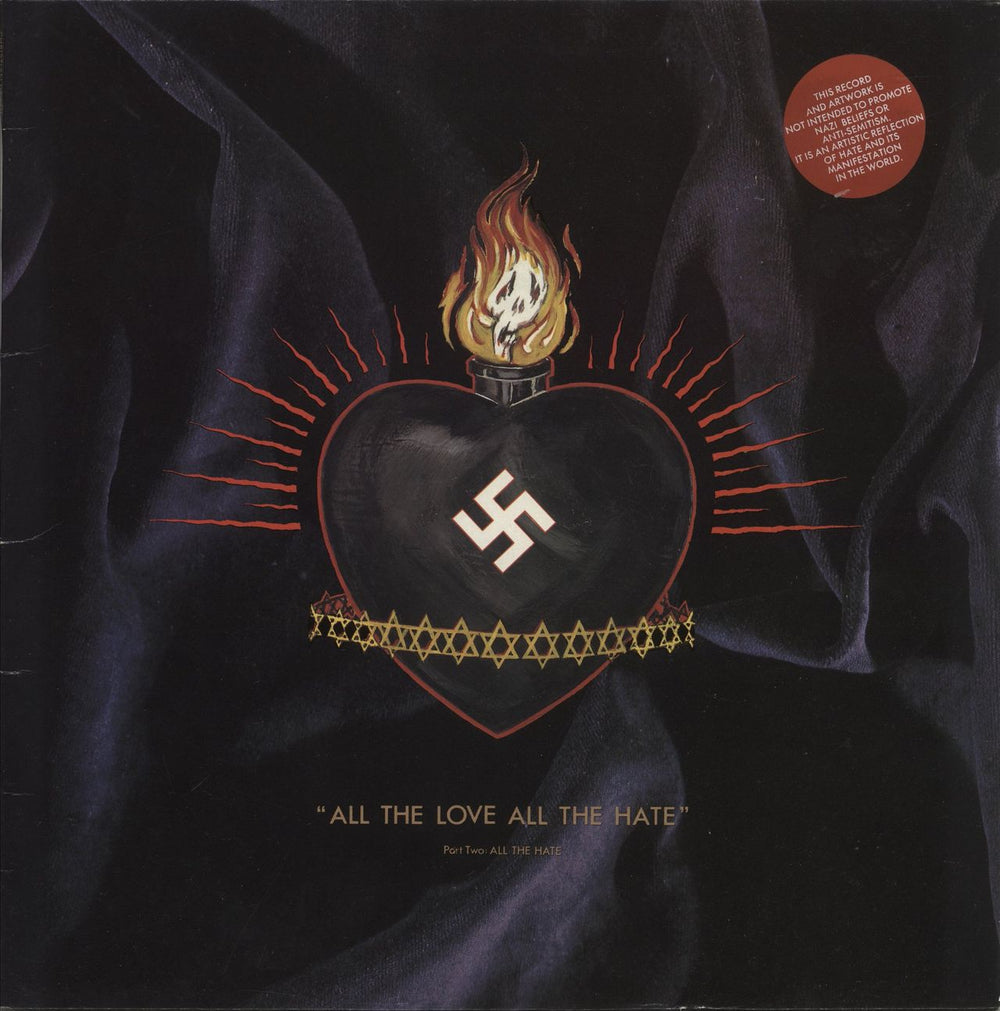 Christian Death All The Love All The Hate - Part Two: All The Hate + Sticker UK vinyl LP album (LP record) FREUD34