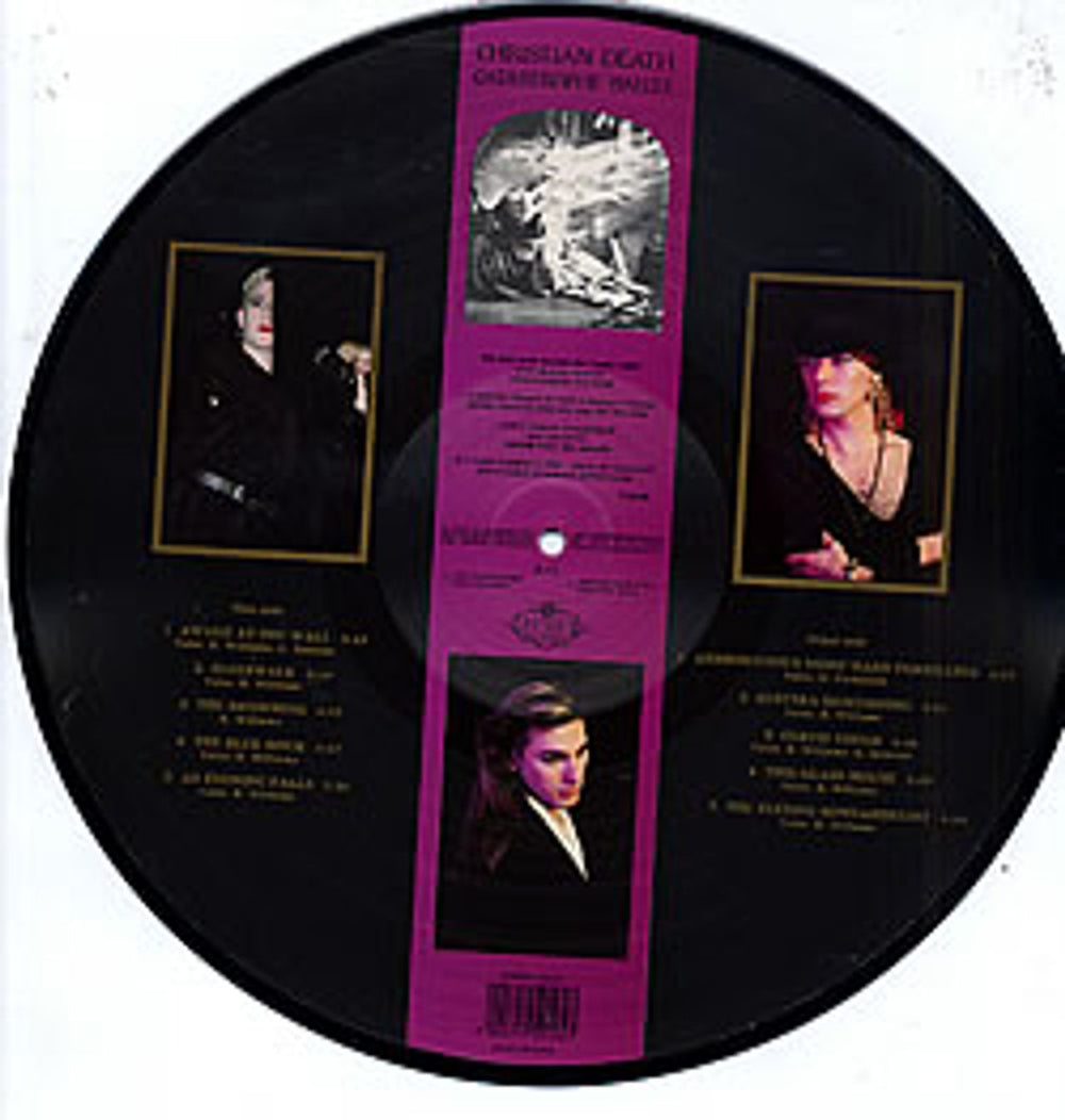 Christian Death Catastrophe Ballet Italian picture disc LP (vinyl picture disc album) CHRPDCA277279