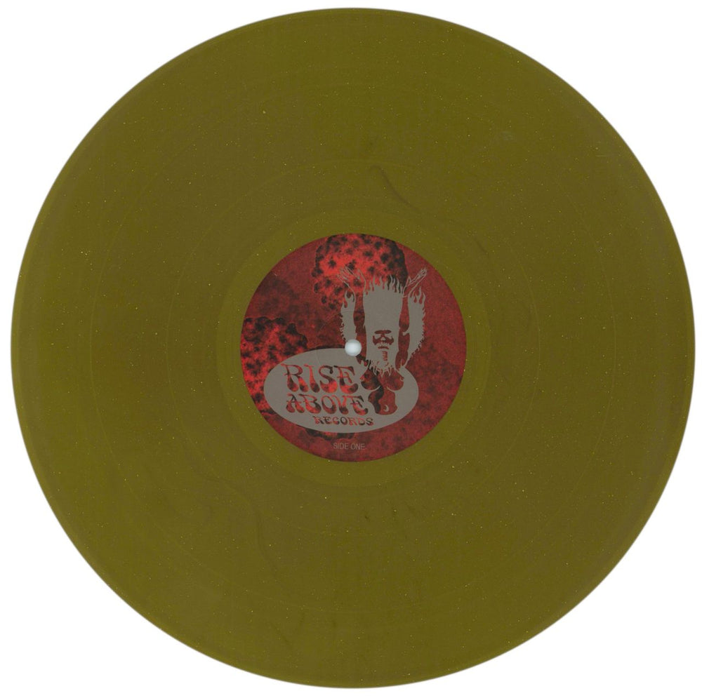 Church Of Misery Master Of Brutality - Gold Sparkle Vinyl UK 2-LP vinyl record set (Double LP Album) 9O02LMA868077