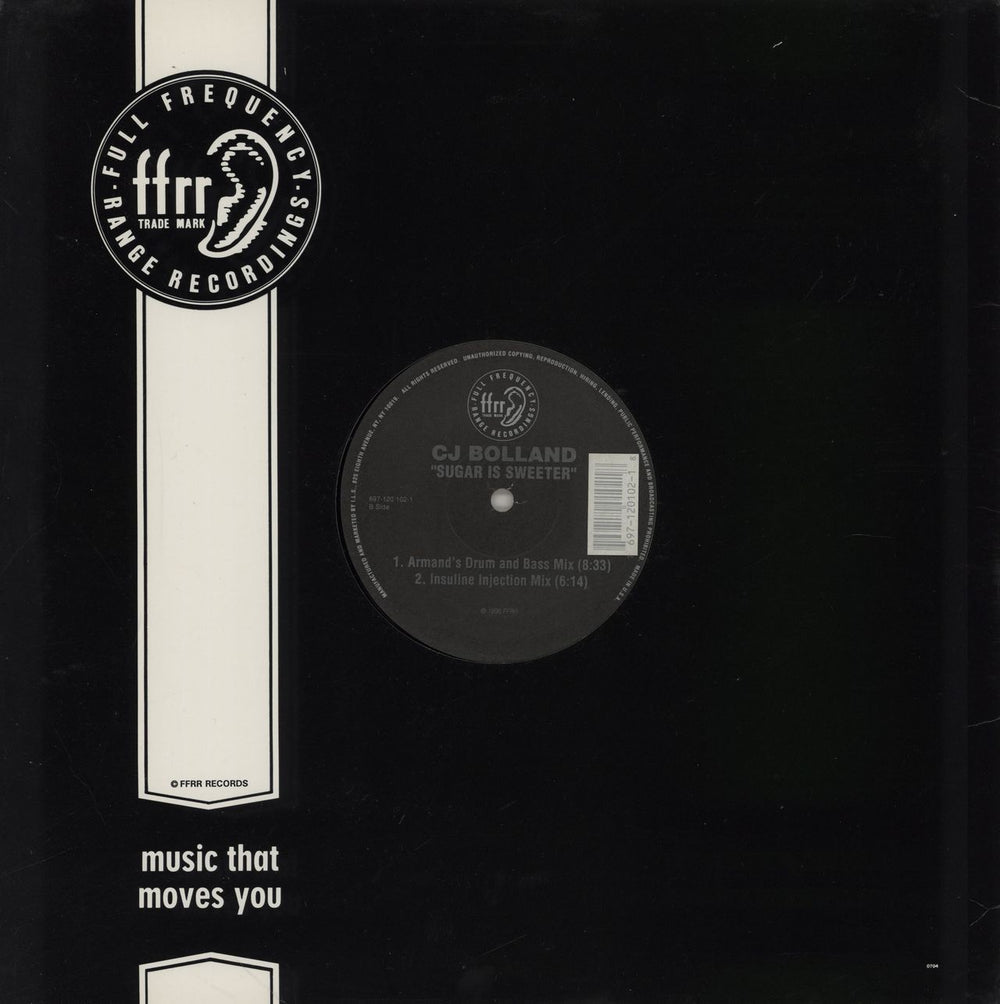 CJ Bolland Sugar Is Sweeter US 12" vinyl single (12 inch record / Maxi-single) 769712010218
