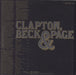 Clapton, Beck & Page Clapton, Beck & Page German vinyl LP album (LP record)