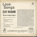 Cliff Richard Love Songs EP - Ex UK 7" vinyl single (7 inch record / 45)