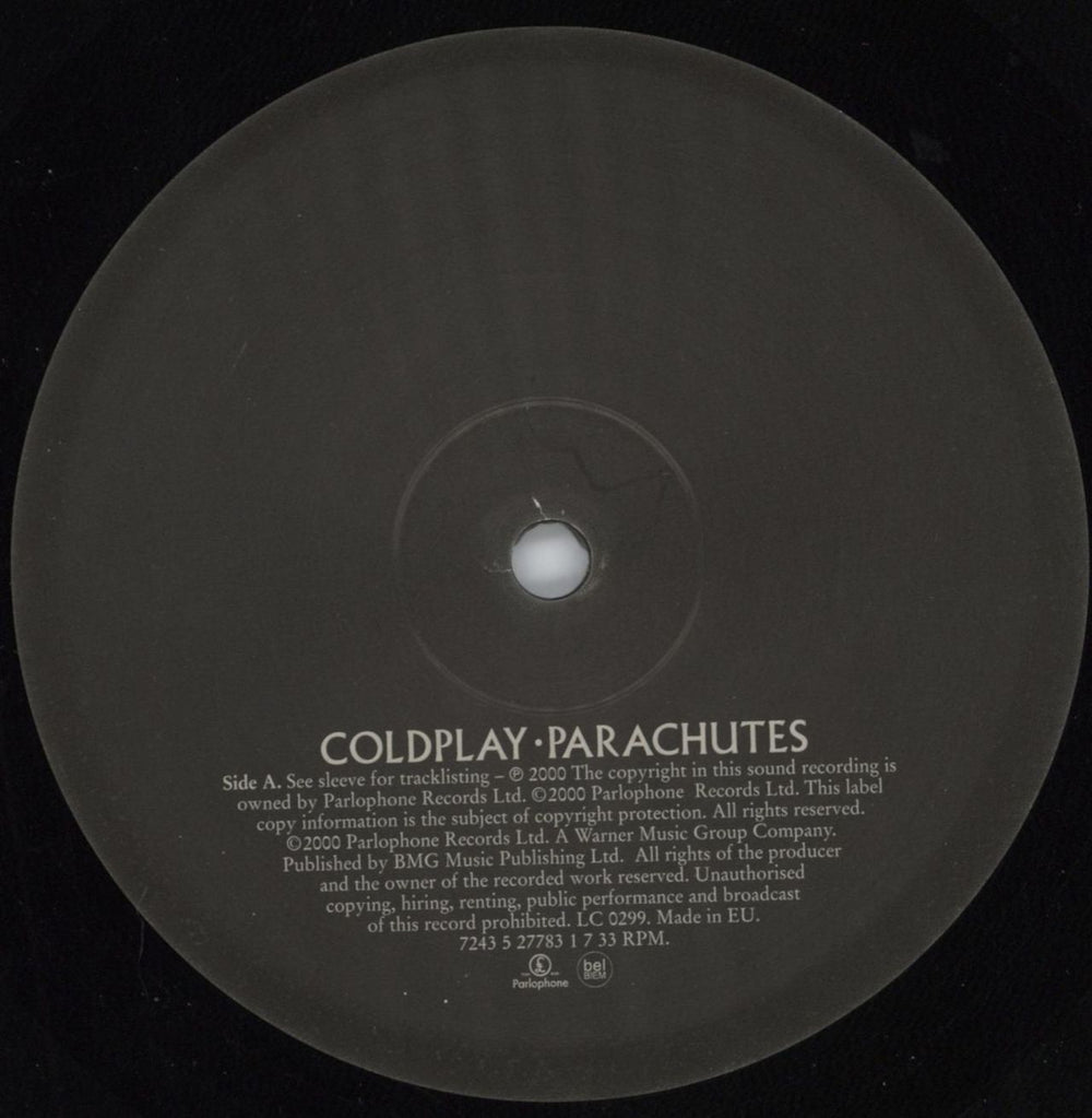 Coldplay Parachutes - 180gram Vinyl UK vinyl LP album (LP record) DPYLPPA768325