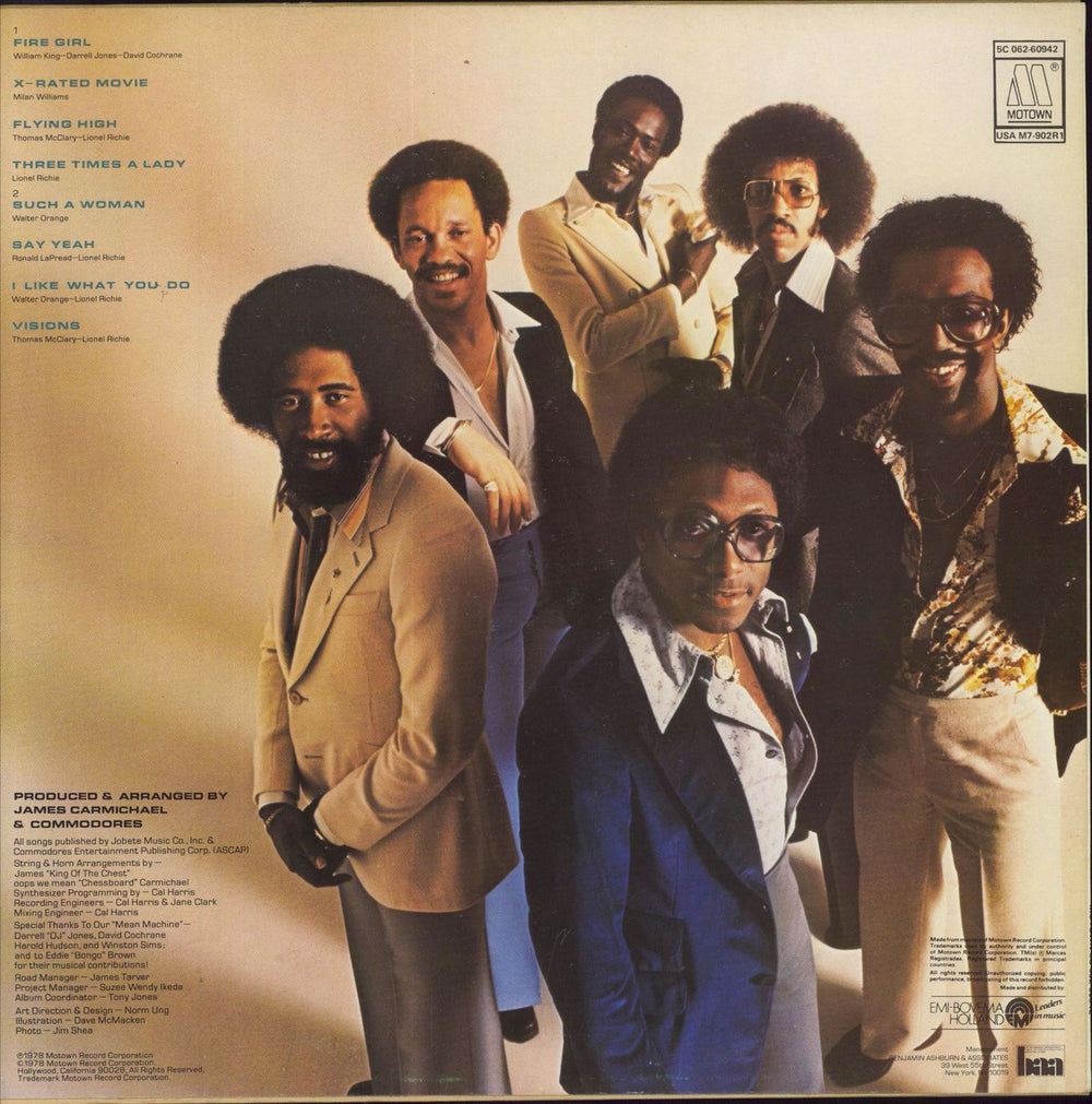 Commodores Natural High Dutch vinyl LP album (LP record)