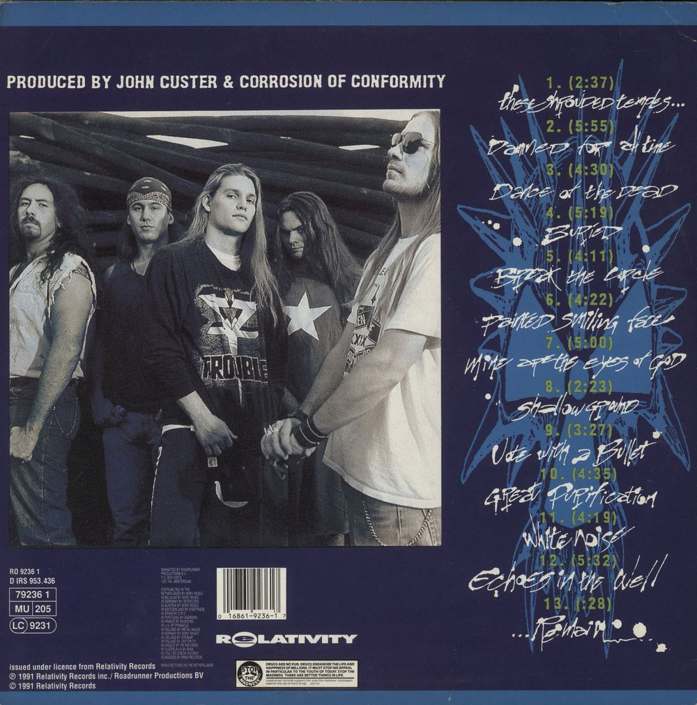 Corrosion Of Conformity Blind - Misprint - VG Dutch vinyl LP album (LP record) 016861923617