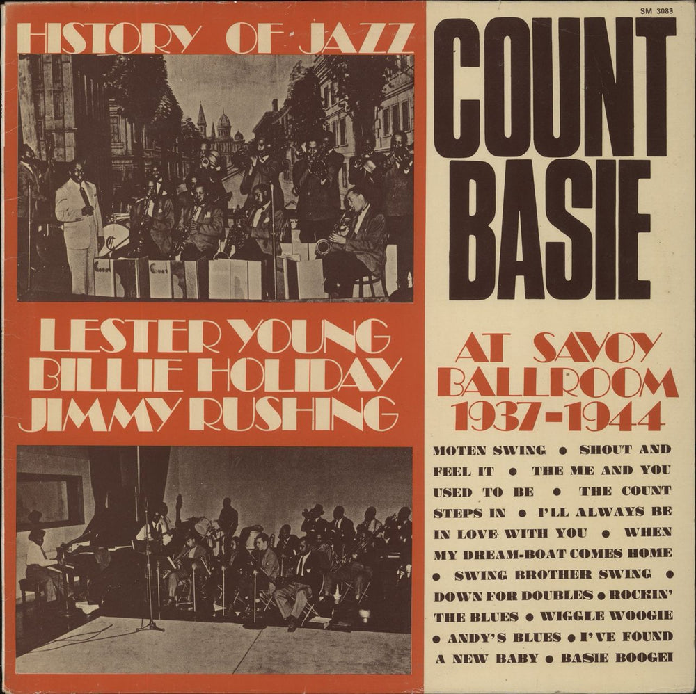 Count Basie At Savoy Ballroom 1937-1944 - EX Italian vinyl LP album (LP record) SM3083