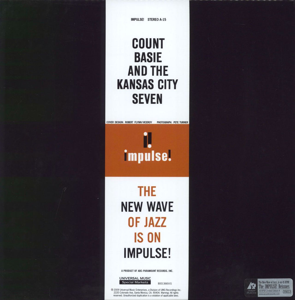 Count Basie Count Basie And The Kansas City 7 US 2-LP vinyl record set (Double LP Album)