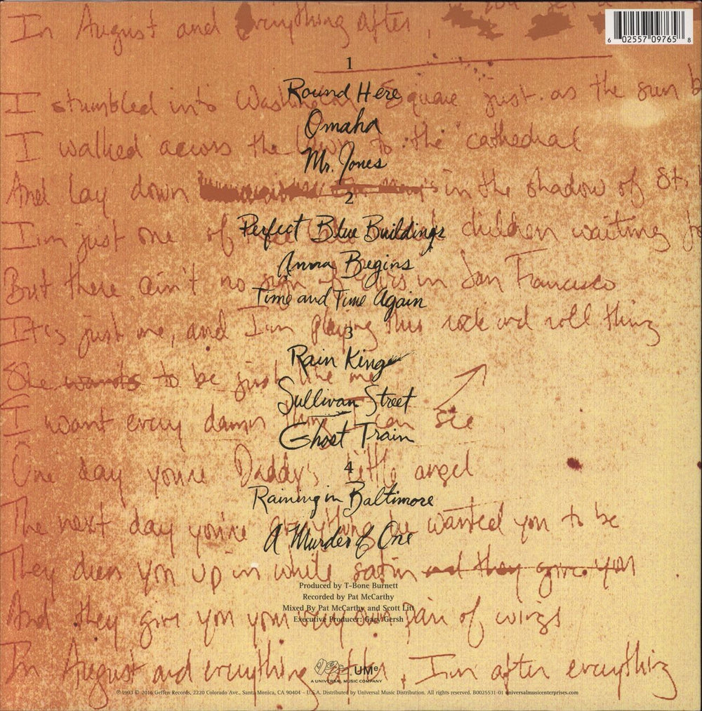 Counting Crows August And Everything After - 180gm - EX US 2-LP vinyl record set (Double LP Album) 602557097658