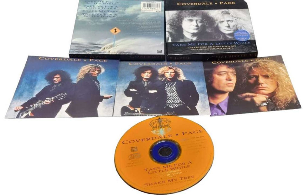 Coverdale Page Take Me For A Little While - Box Set UK CD single (CD5 / 5") COVC5TA19629