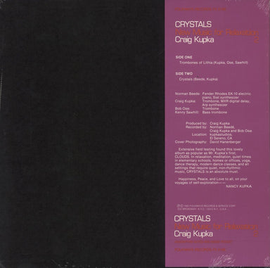 Craig Kupka Crystals - New Music For Relaxation 2 - Sealed US vinyl LP album (LP record) 71BLPCR855457