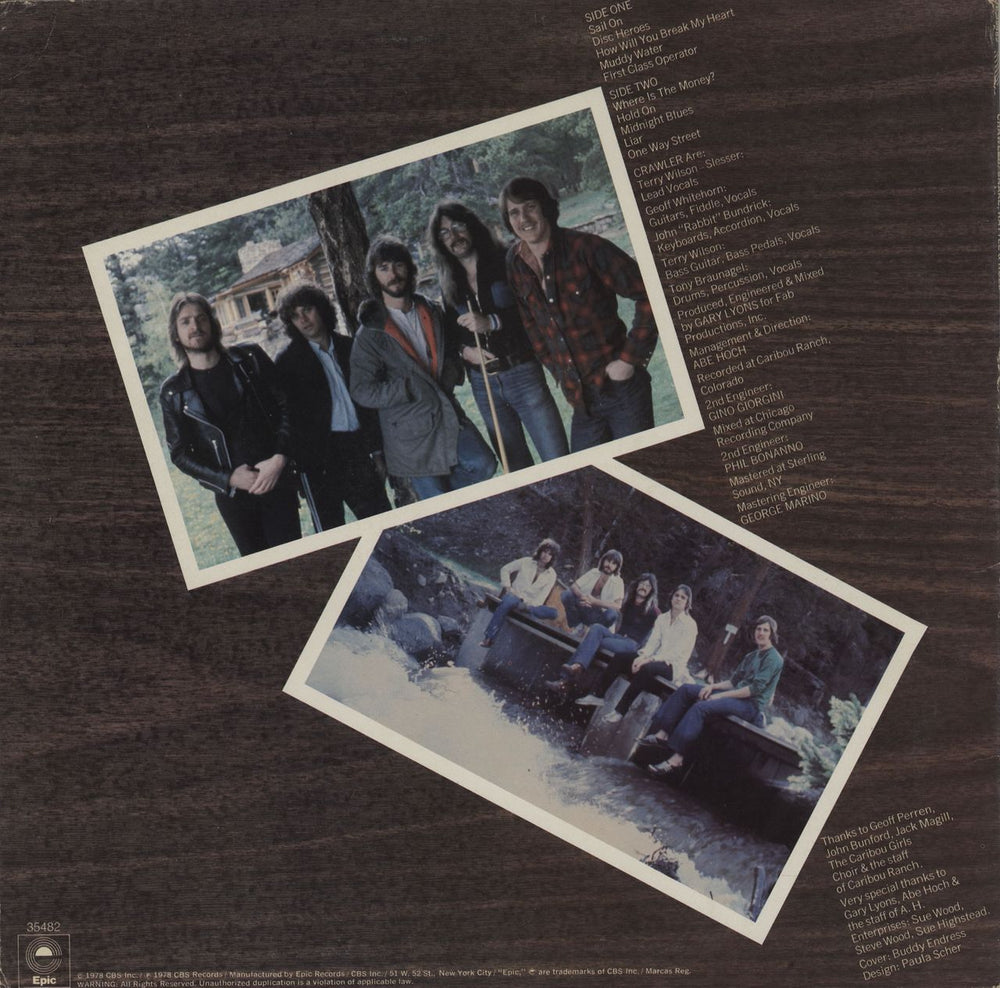 Crawler Snake, Rattle And Roll + Press Pack US vinyl LP album (LP record)