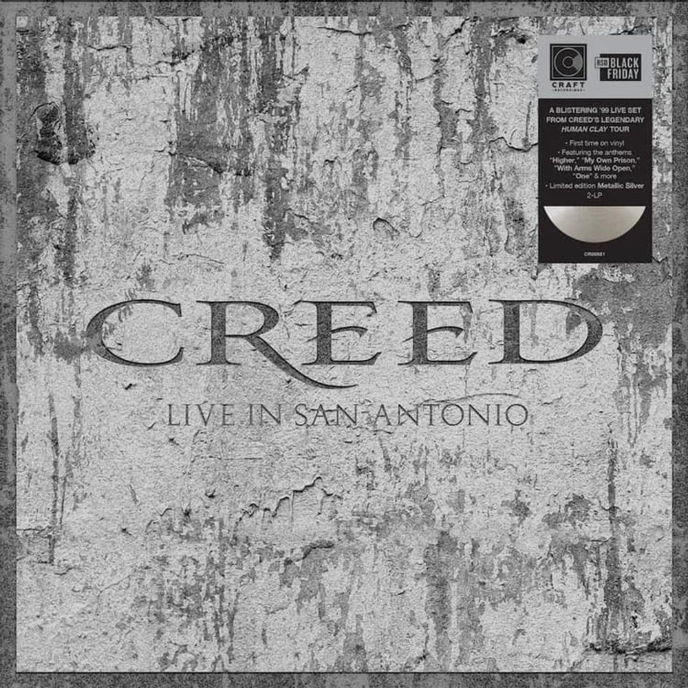 Creed Live In San Antonio - RSD Black Friday 2025 - Metallic Silver Vinyl - Sealed UK 2-LP vinyl record set (Double LP Album) 7266930