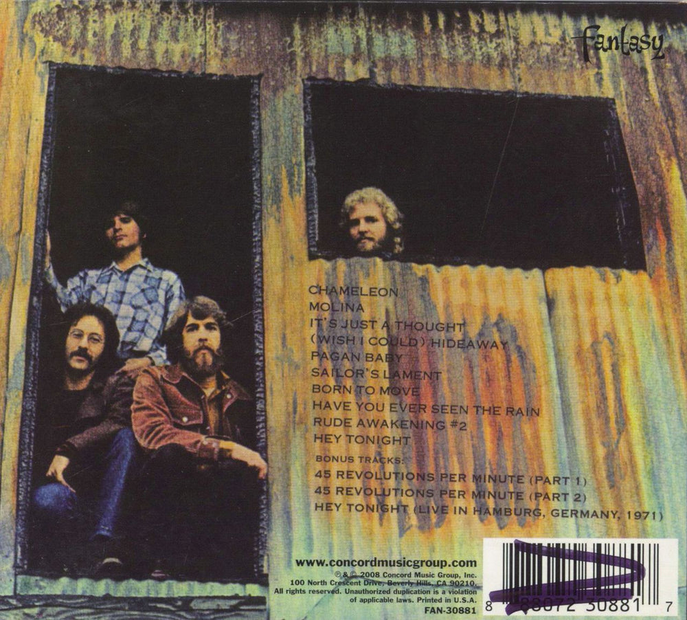 Creedence Clearwater Revival Pendulum: 40th Anniversary US CD album (CDLP) 888072308817