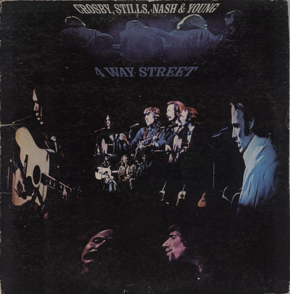 Crosby, Stills, Nash & Young 4 Way Street - 1st - EX - US sleeve UK 2-LP vinyl record set (Double LP Album) 2657004