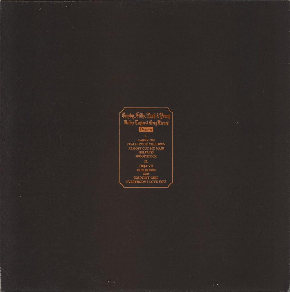 Crosby, Stills, Nash & Young Déjà Vu - 2nd - EX UK vinyl LP album (LP record)