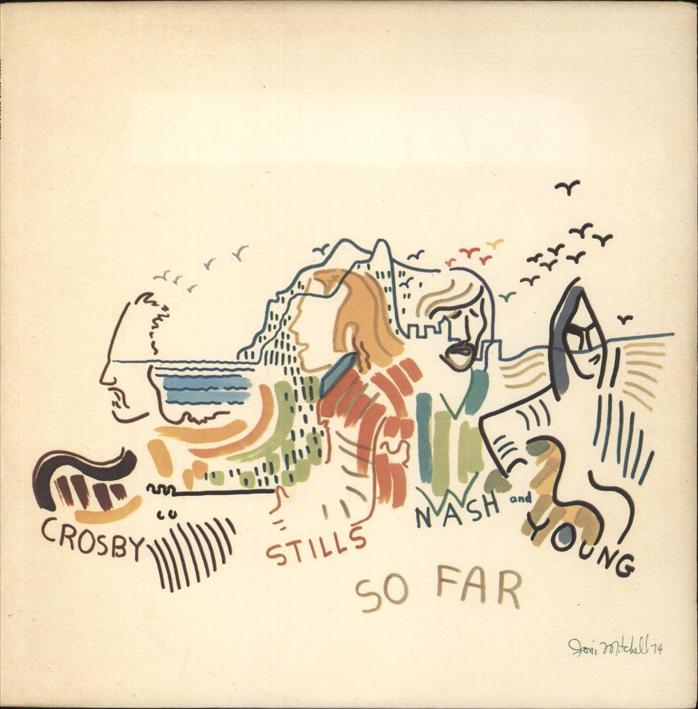 Crosby, Stills, Nash & Young So Far US vinyl LP album (LP record) SD18100