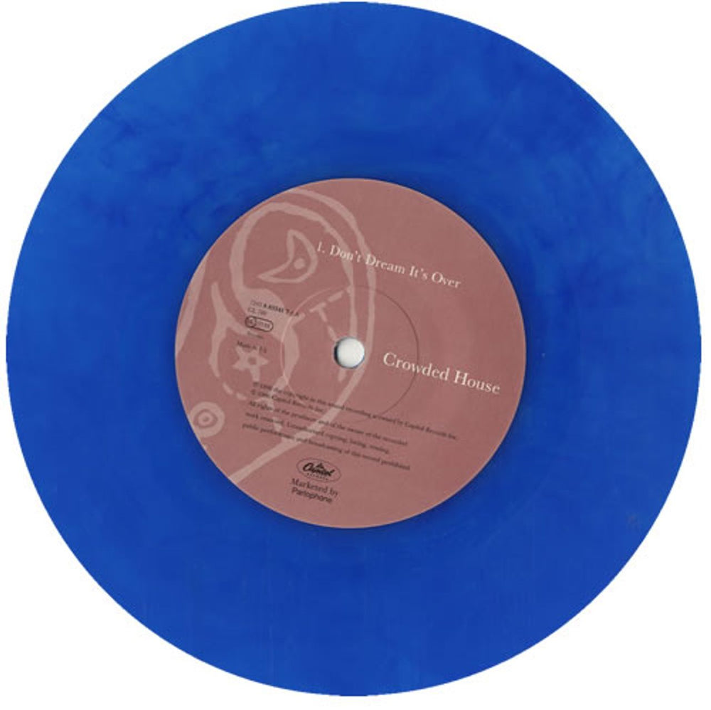 Crowded House Don't Dream It's Over - Blue Vinyl UK 7" vinyl single (7 inch record / 45) CRD07DO115146