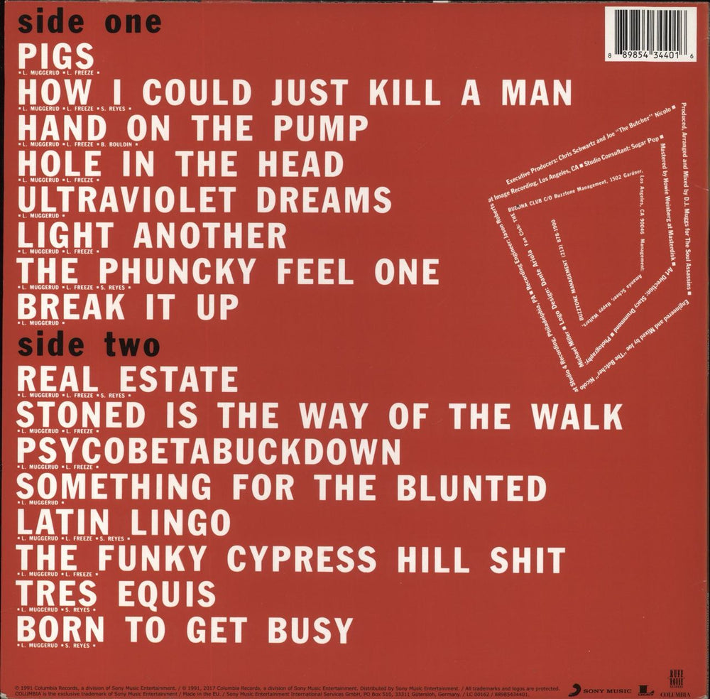 Cypress Hill Cypress Hill - 180g Vinyl UK vinyl LP album (LP record) 889854344016