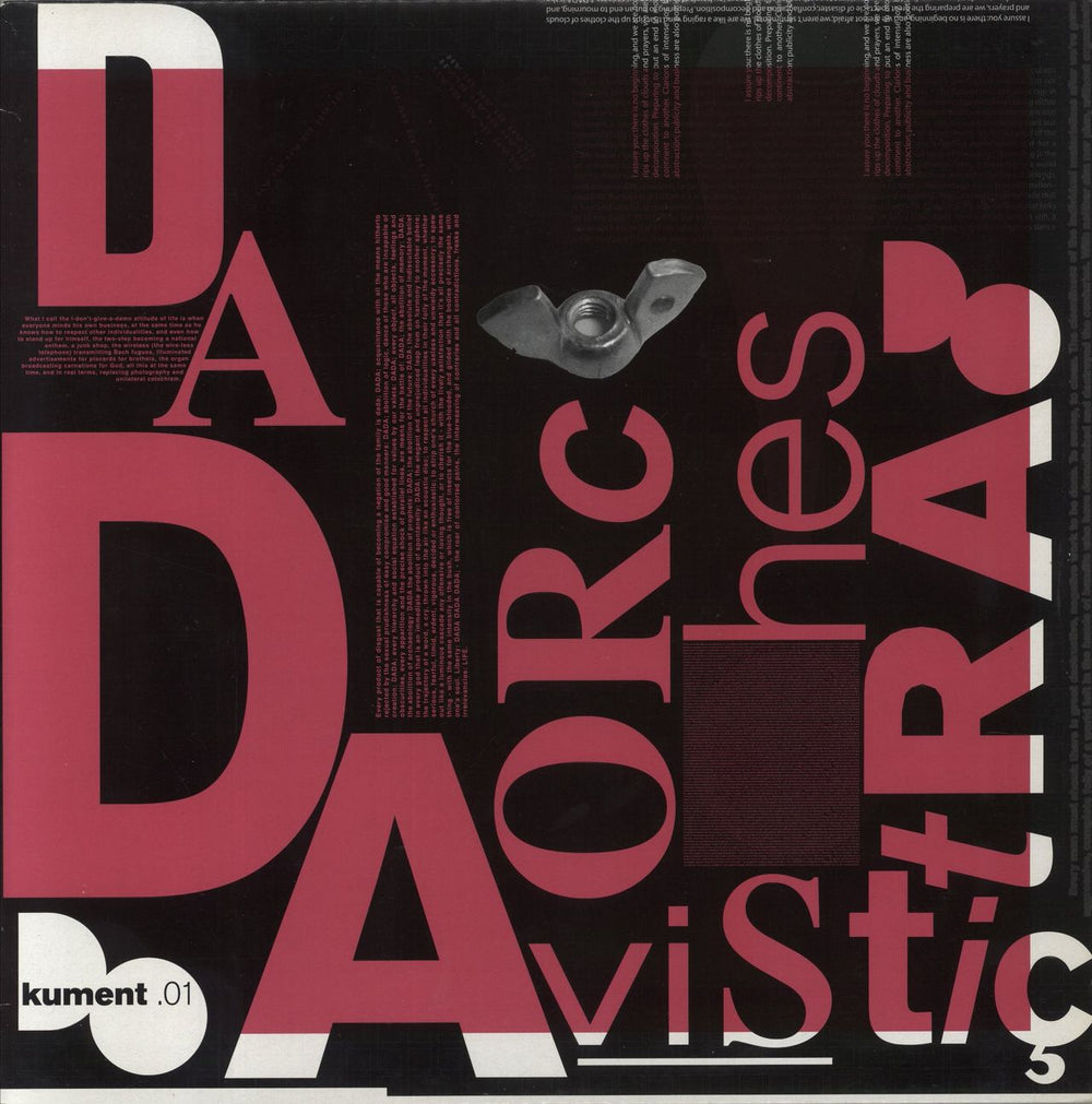 Dadavistic Orchestra Dokument .01 - 180g - Red Vinyl UK 12" vinyl single (12 inch record / Maxi-single) DUSTV024
