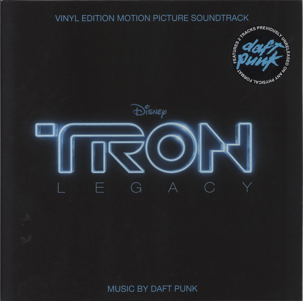 Daft Punk TRON: Legacy - 180gm Vinyl + Numbered & Glow in the Dark Sleeve - Hype-sticker UK 2-LP vinyl record set (Double LP Album) 5099909792012