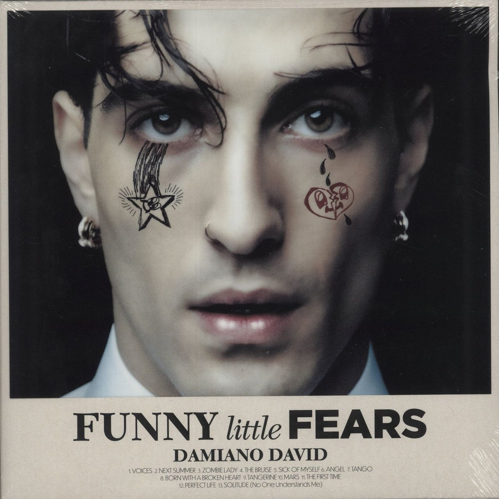 Damiano David Funny Little Fears - Zoetrope Picture Disc + Autographed Art Card - Sealed UK picture disc LP (vinyl picture disc album) 19802906771
