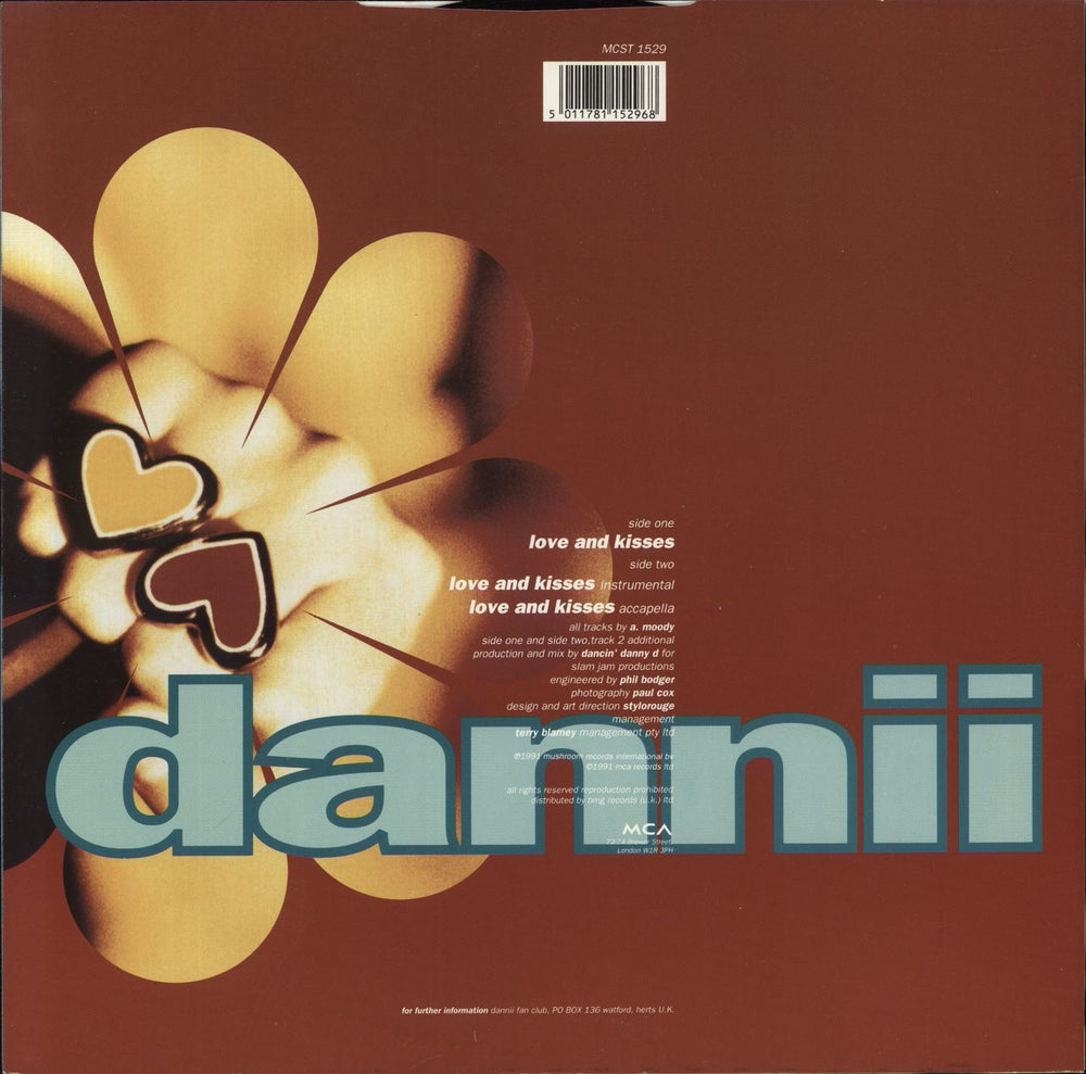 Dannii Minogue Love & Kisses UK 12" vinyl single (12 inch record / Maxi-single) 5011781152968