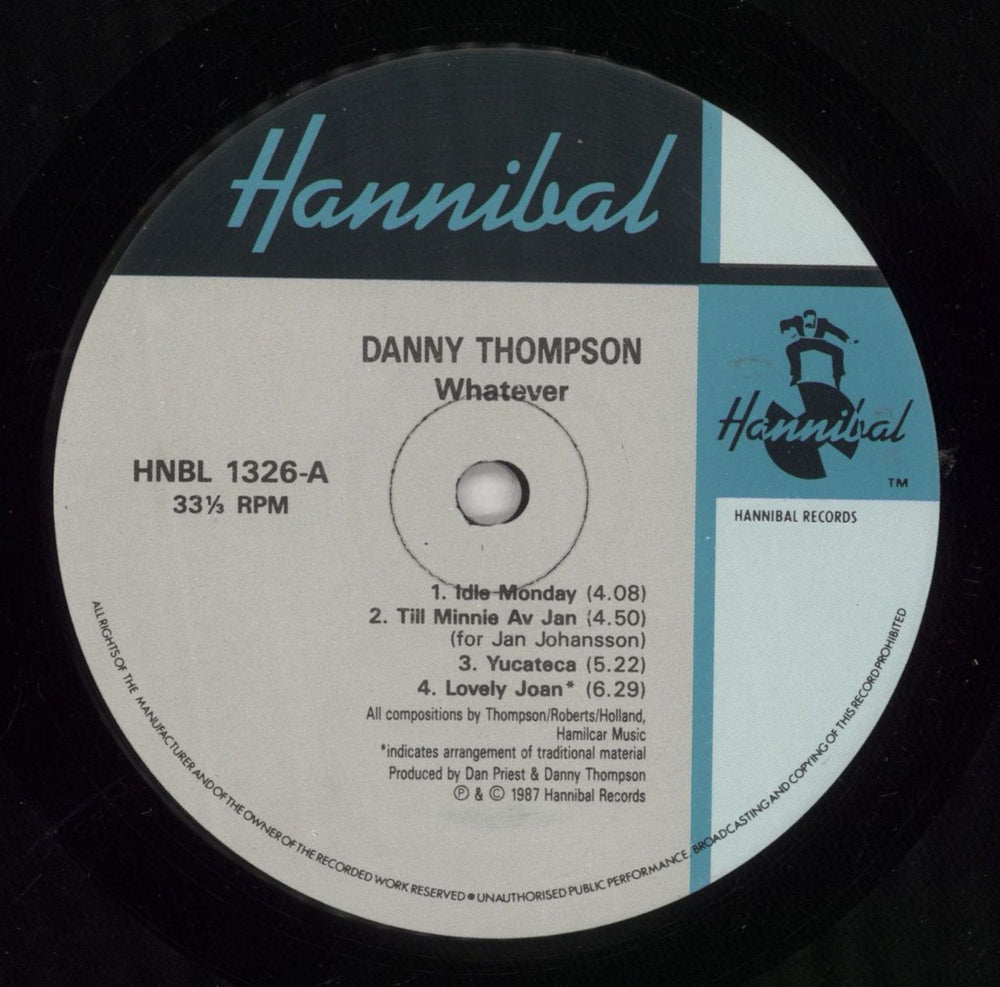 Danny Thompson Whatever UK vinyl LP album (LP record) DQGLPWH479423