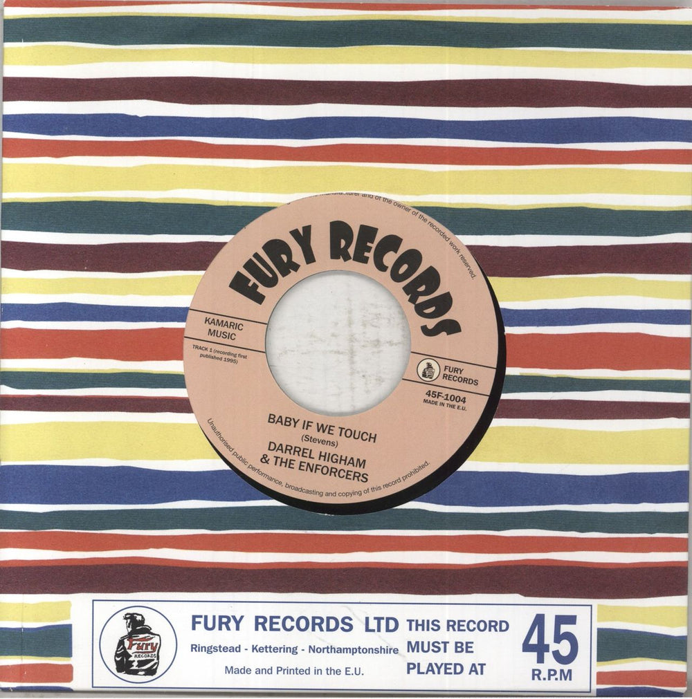 Darrel Higham Baby If We Touch UK 7" vinyl single (7 inch record / 45) 45F-1004