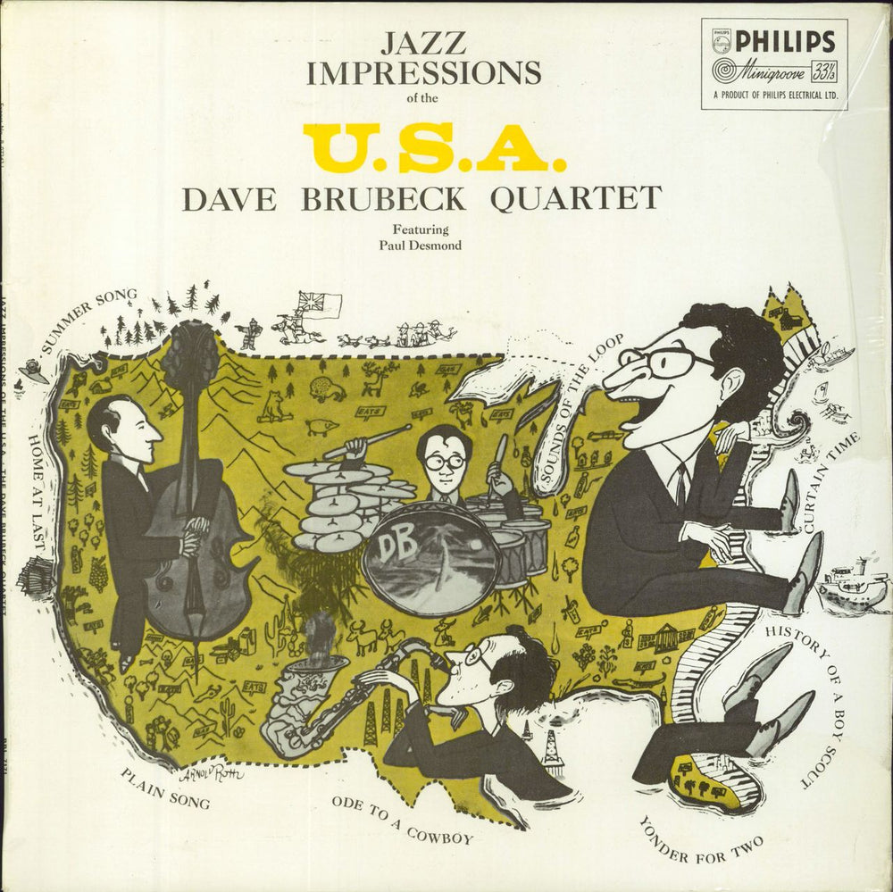 Dave Brubeck Jazz Impressions Of The U.S.A. UK vinyl LP album (LP record) BBL7171